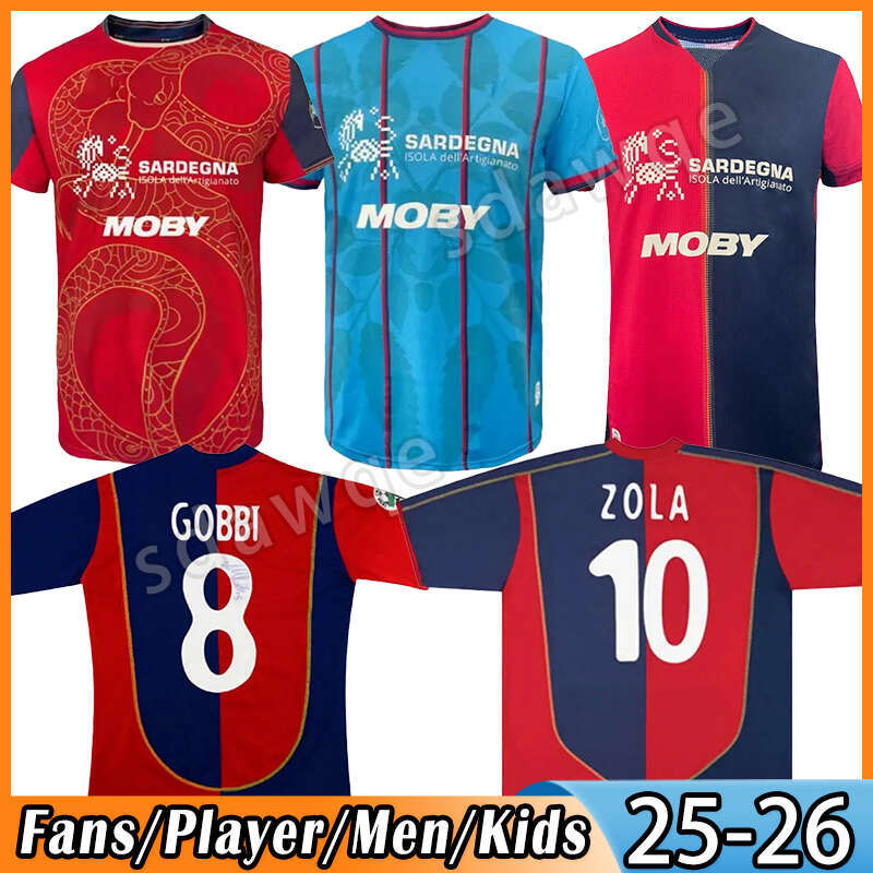 25 26 27 Cagliari Soccer Jerseys Retro 03 04 05 LUVUMBO LAPADULA NANDEZ MAKOUMBOU DEIOLA 2025 2026 men kids kit Football Shirt SNAKE Maglia da calcio