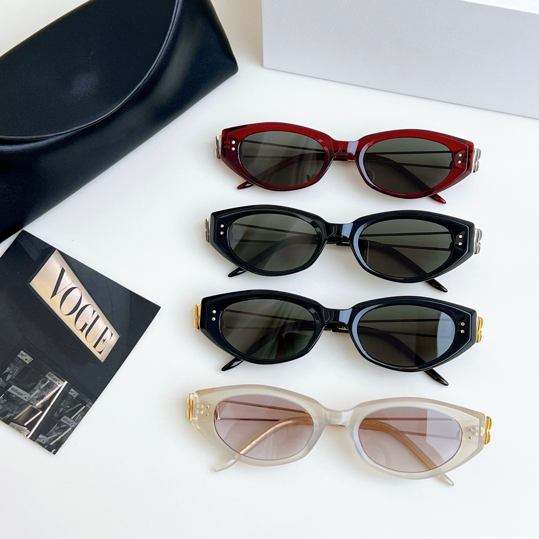 Designer gentles moster New GM Trendy Cat Eye Sunglasses Kunst Casual Versatile Korean Edition Fashion Sunglasses Sunscreen Luxury