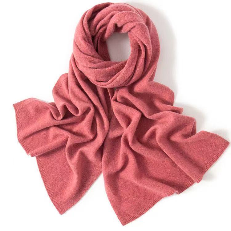 T1006 Light and soft 100% pure cashmere scarf for men and women solid color winter long shawl warm neck scarf