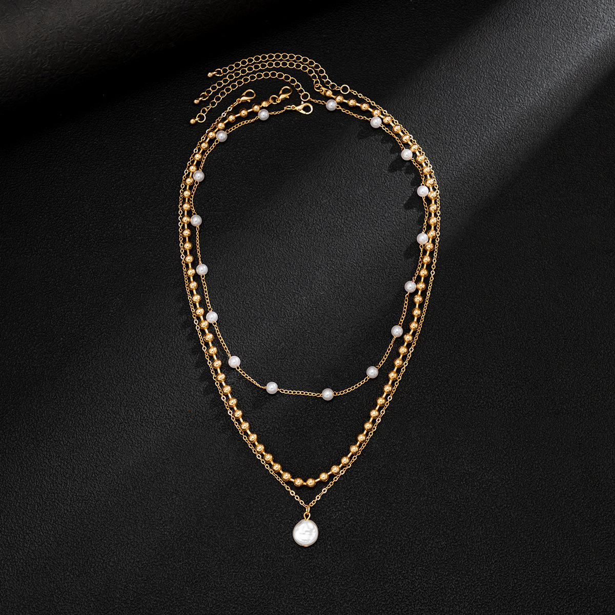 2025 Luxury Premium Pearl-Spliced Men's Trendy Hip Hop Streetwear High-End Layered Collar Chain Minimalist Stylish Personalized Statement Jewelry