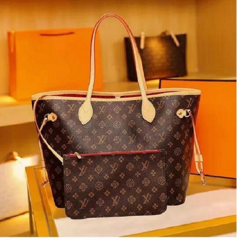 High quality Designers leather handbags women shoulder bags with wallet composite bag purse lady totes 2pcs/set M40876 luxurybag