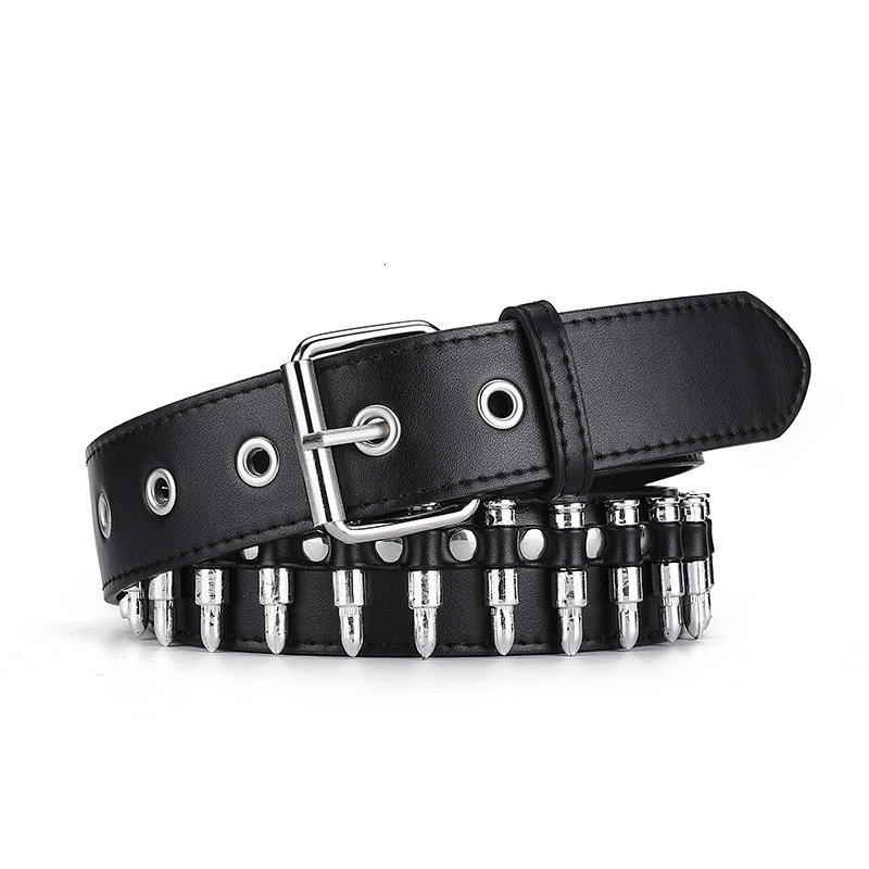 2025 Luxury Premium American Streetwear Belts Punk Bullet Stud Inlaid Metal Women's Trendy Y2K Statement Waistband Designer belts