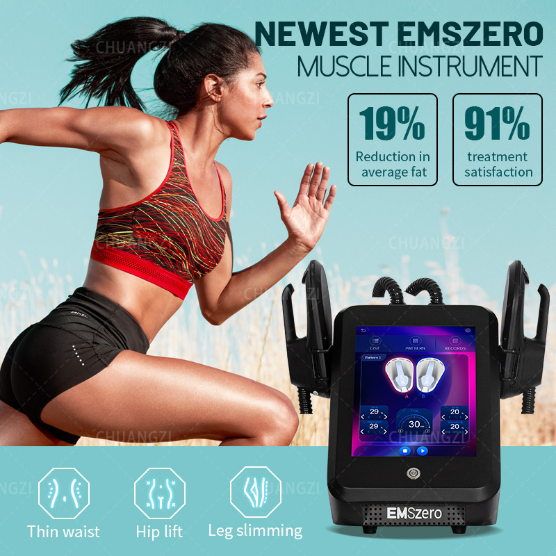 Professional EMSzero Machine EMS Ab Stimulator Muscle Stimulation Lose Weight Sculpt Therapy 4 Handle Pelvic Buttock Fat Burner