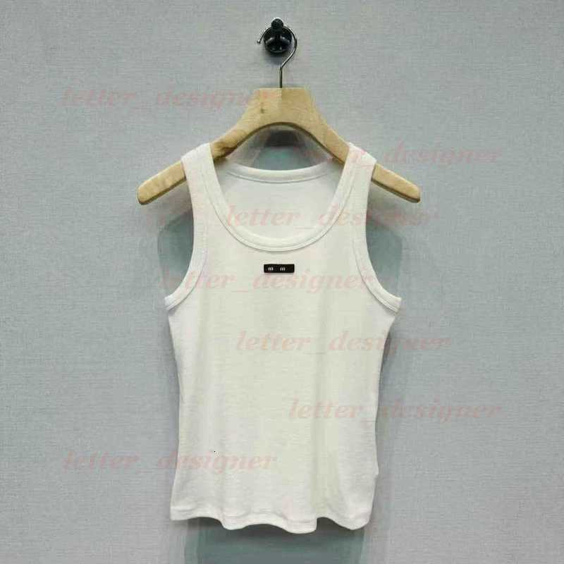 Designer Women's Tanks & Camis mirror quality 25 Summer Letter Sleeveless Base Camisole Casual Slim Fit Versatile Cotton Ribbed Top shirt for women