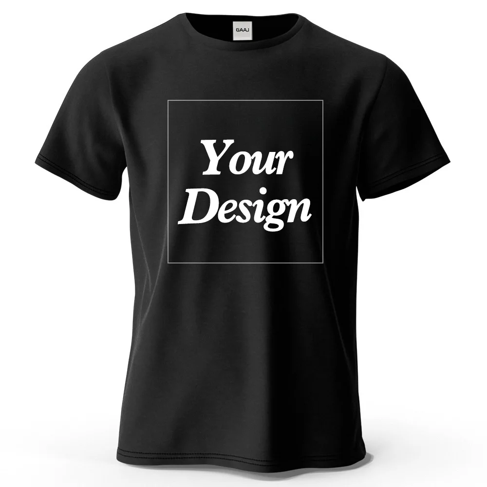 Custom T shirt Customized tshirt Personalized Tee Shirt Diy Print Your Photo Brand Logo Text Men Women 100% Cotton Premium Gift