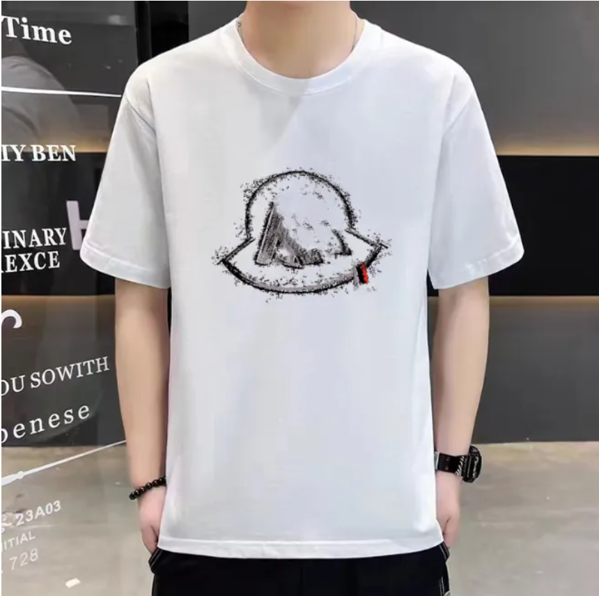 Men's designer t shirt Vintage gym Casual Loose graphic tee Streetwear Luxury Brand Summer Retro 1:1 high quality cotton short-sleeved tshirt for men