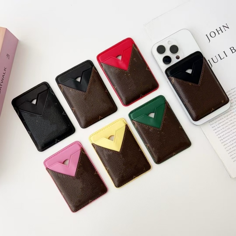 Magnetic Phone Wallet Magsafe Leather Cases Credit Card Cash Pocket ID Card Holder Pouch for iPhone 16promax 16 15promax 15 14 14promax 13 13promax 12 11 Magnet Bag