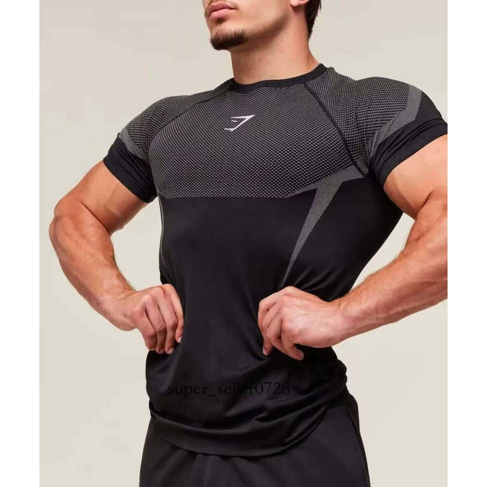 Men's Quick Dry Shark Element Fitness T-Shirt for Gym Workout Sports Breathable Compression Shirt Summer Short Sleeve Tee Gym Running Fitness T-shirts