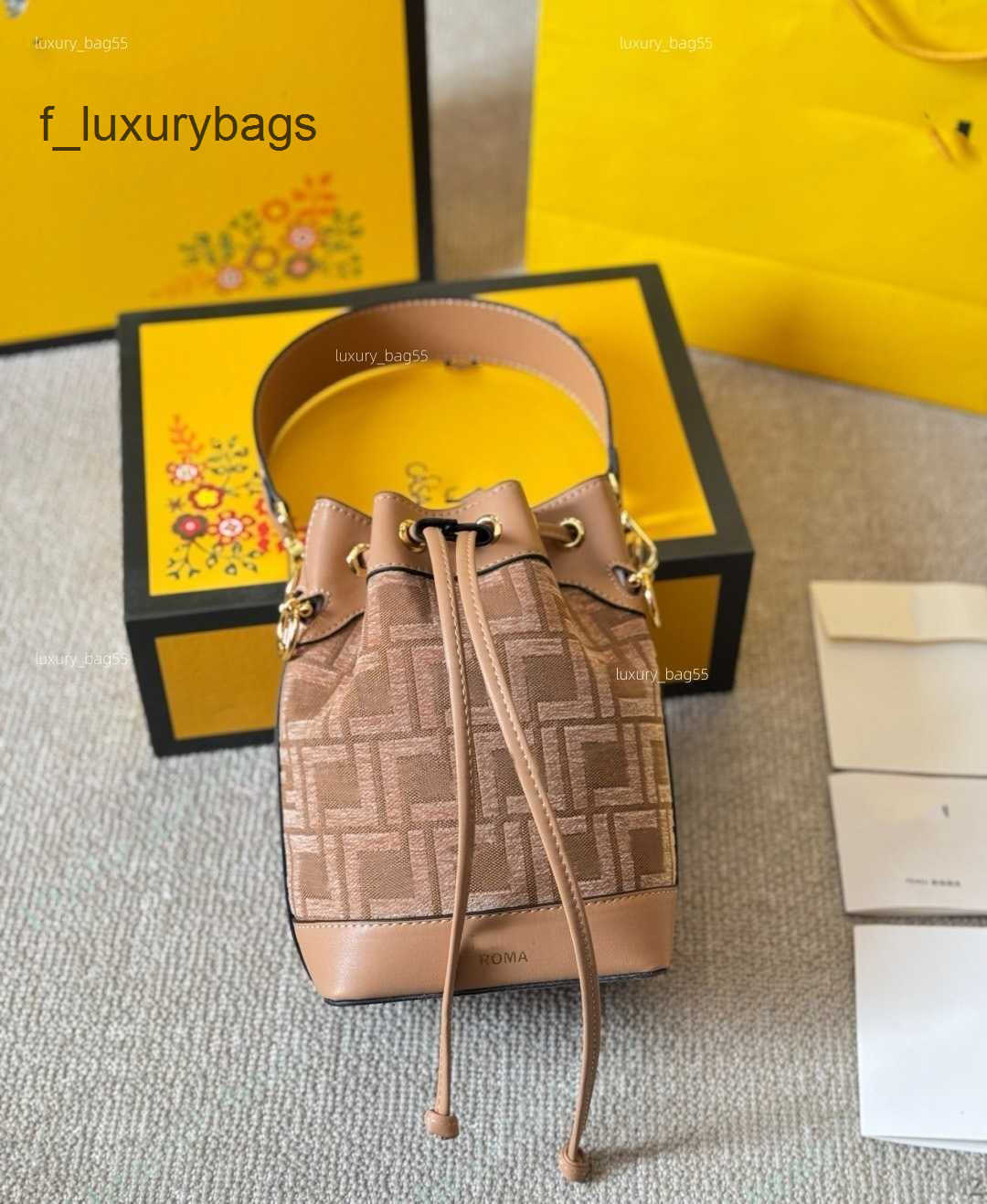 10a Drawstring Bucket Bags Original designer handbag Top Luxury bucket Womens crossbody leather chain mirror quality mon tresor bag wallet tote hobo graPhy top df15