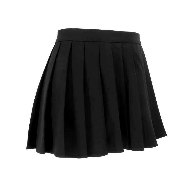 Sexy Mini Skirt Women Summer Black Fashion Zipper Partywear Casual Slim Pleated Skirt Elegant Versatile Sexy Female Skirt 250619
