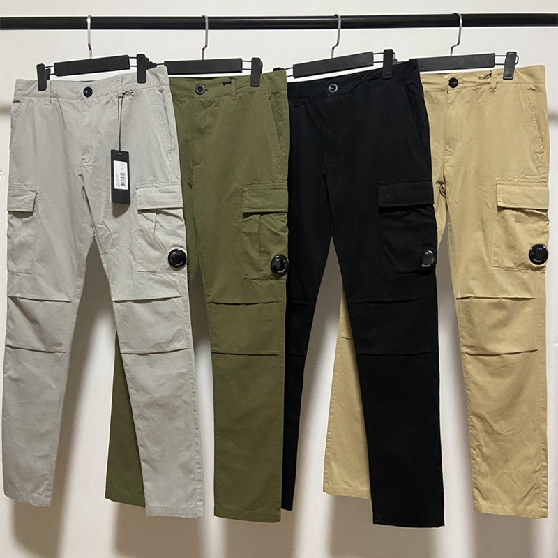 Men's casual slim fit work new pants sports trendy brand men's pants with mobile badge Pants One Lens Pocket Pants Outdoor Men Tactical Trousers Loose Tracksuit 4 Color