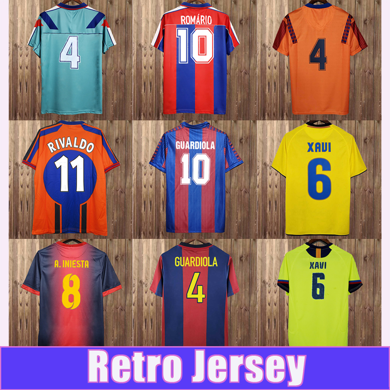 1982 2018 RIVALDO GUARDIOLA Mens Retro Soccer Jersey NADAL F.COUTO STOICHKOV ROMARIO GUARDIOLA STOICHKOV Football Shirts Vintage Adult Uniforms