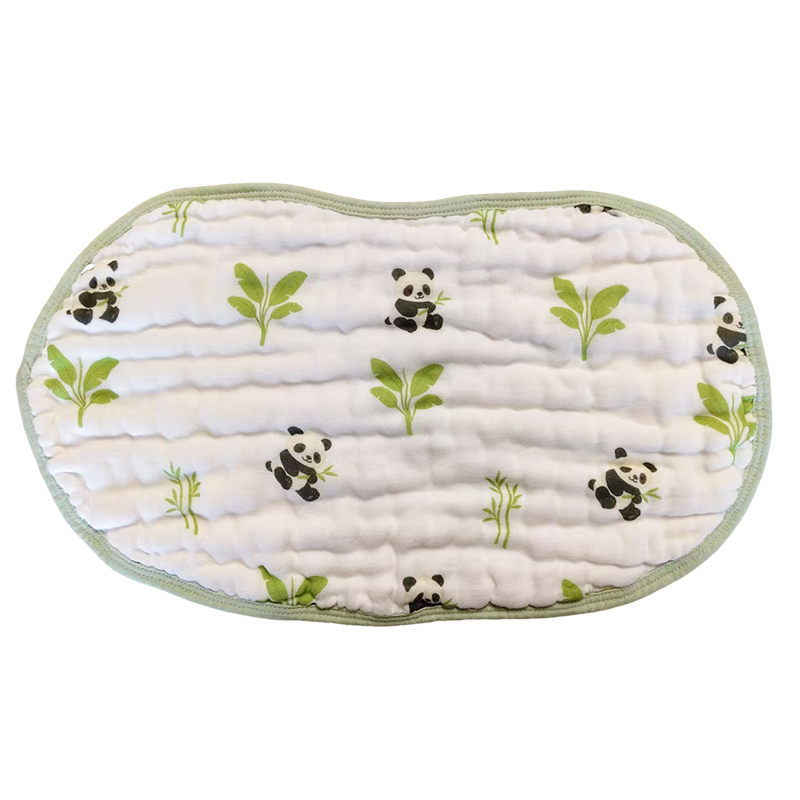 Baby gauze cloud pillow, summer sweat absorbing and breathable, baby and children's anti vomiting milk pillow pad 23*40