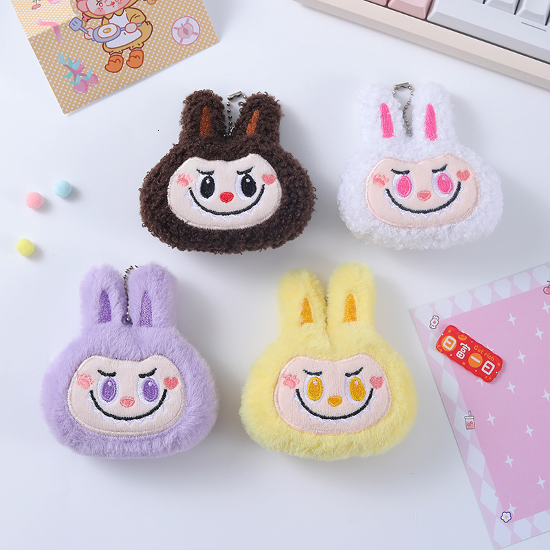 Doll pendants Premium keychains Labub Keychain Plush Toy Vinyl Powerpuff Girls and Other Phone Pendants Keychains DIY Handmade