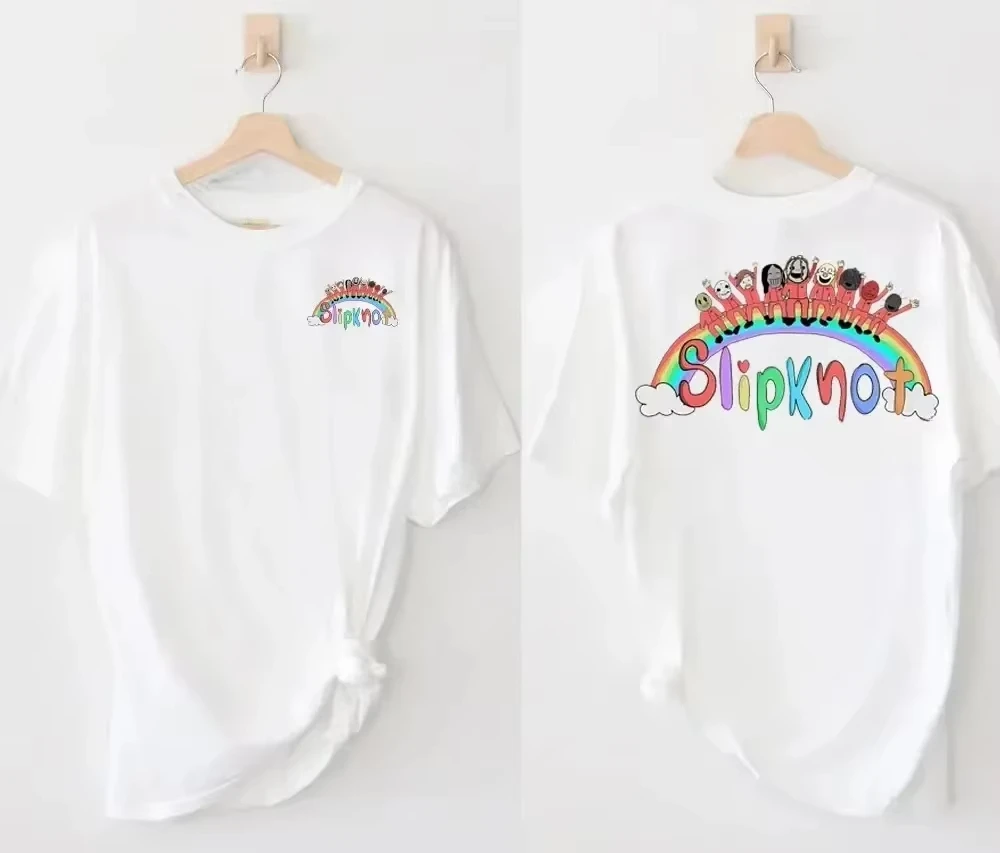 Women Hip Hop Graphic Tshirts Y2k 2025 VintageTour Black Tshirt Heavy Metal Rock Band