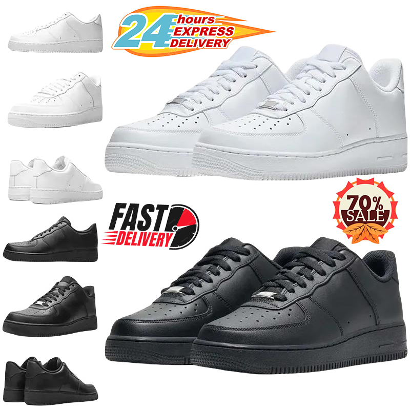 designer Shoes running shoes one af1s mens shoes sneakers womens white black outdoor sneaker hotsale 36-45