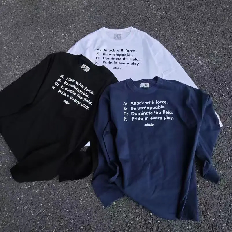 Y2k Oversized Mens Clothing Streetwear Letter Print Autumn Hip Hop Korean Long Sleeve Tops Tee Cotton Graphic Unisex Tshirt 250619