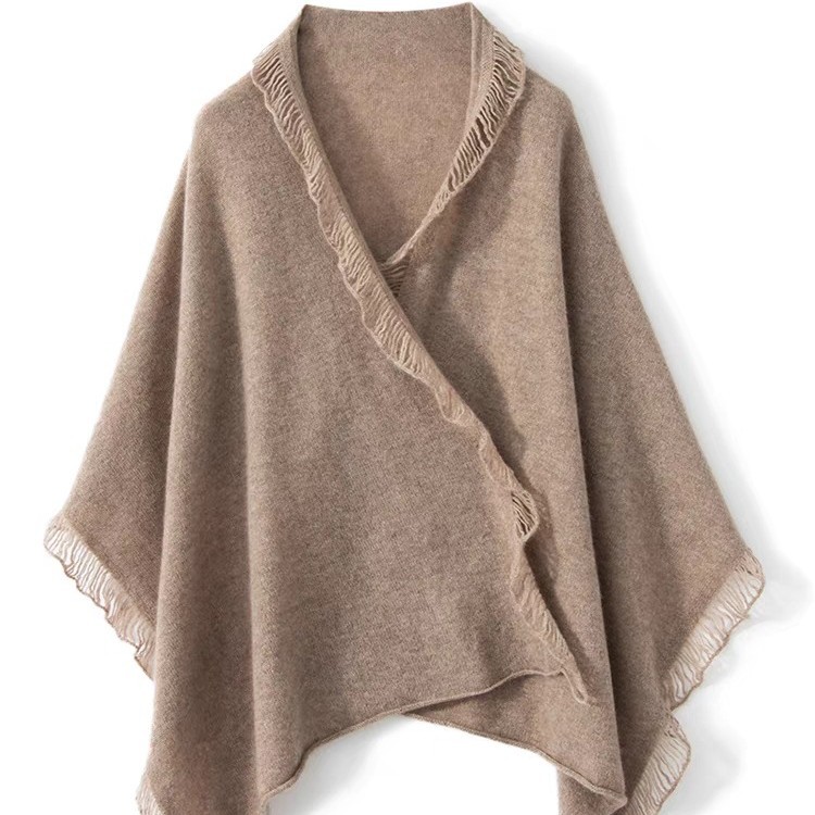K1071 100% pure wool shawl for women, enlarged and widened lace tassel scarf for women, warm neckband for autumn and winter, cheongsam outerwear