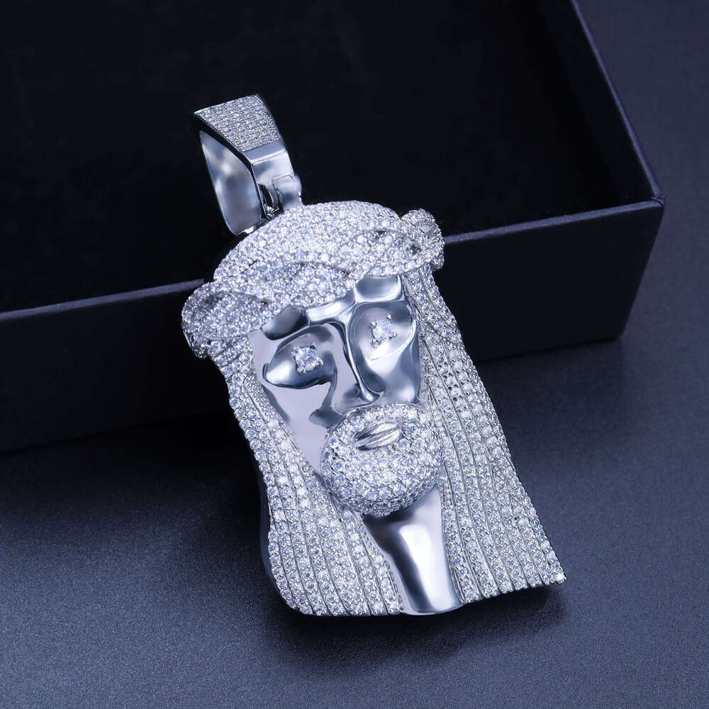925 Silver Customize Jesus Christ Pendant Iced Out Hip Hop Fine Jewelry VVSD Moissanite Pass Diamond Tester
