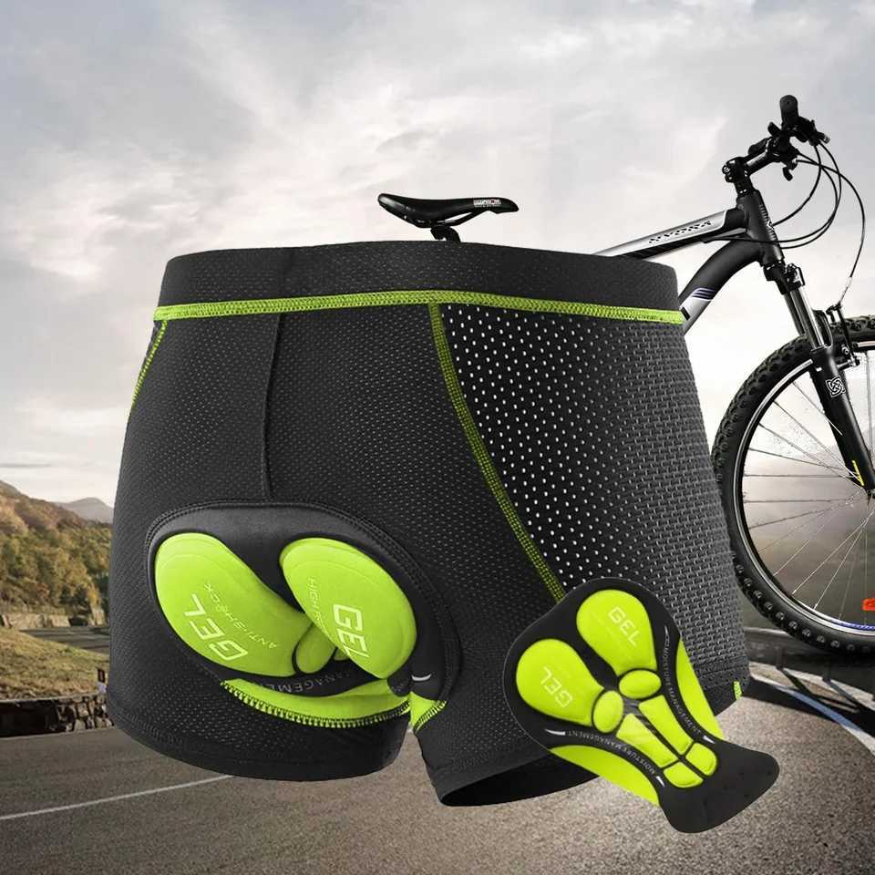 Silicone Seat Cushion Cycling Bottoms Pants Mountain Bike Road MTB Accessories Bicycle Clothing Shorts XJ250619