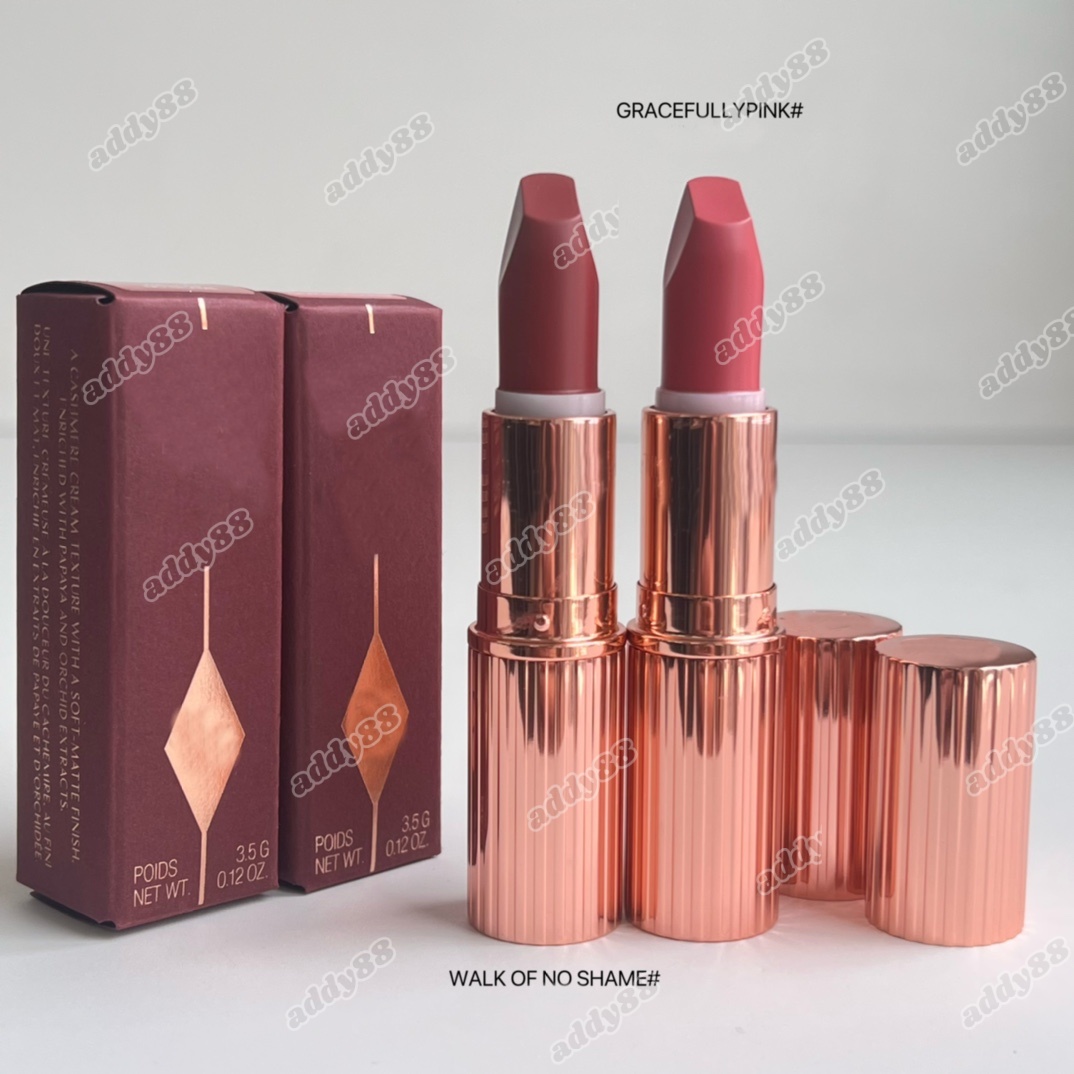New Makeup Matte Lipstick Walk Of No Shame GRACEFULLY PINK PILLOW TALK lipstick 4 colors Matte Long-Lasting Lipsticks 3.5g