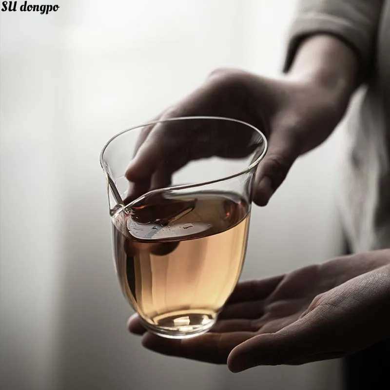 High Transparency Glass Chahai Fair Cup Chinese Zen Teacup Tea Dispenser Tea Sea Large CapacityC250619