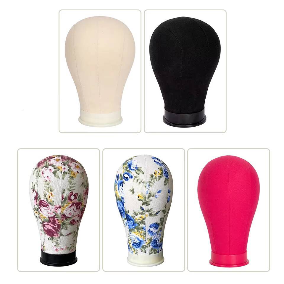 Canvas 21 22 23Inch Head Stand For Styling And Hair Display Wig Making Mannequin