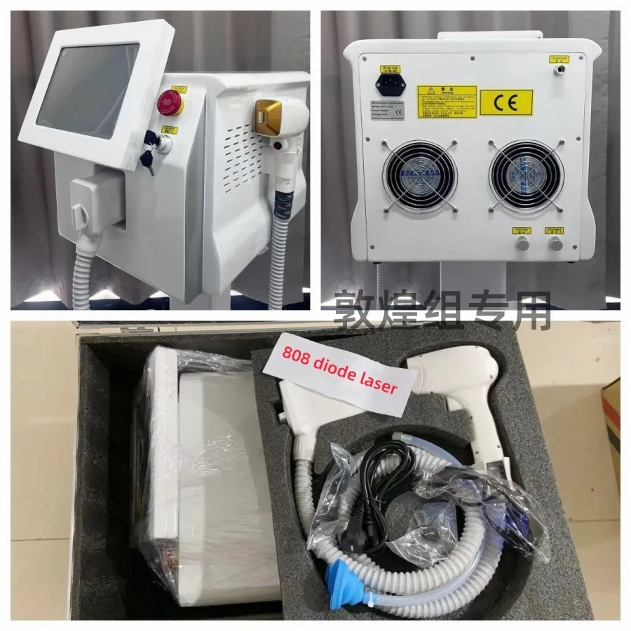 Professional 808nm Diode Laser Hair Removal Machine Three Wavelengths Ice Titanium Permanent Device For Full Body and Face