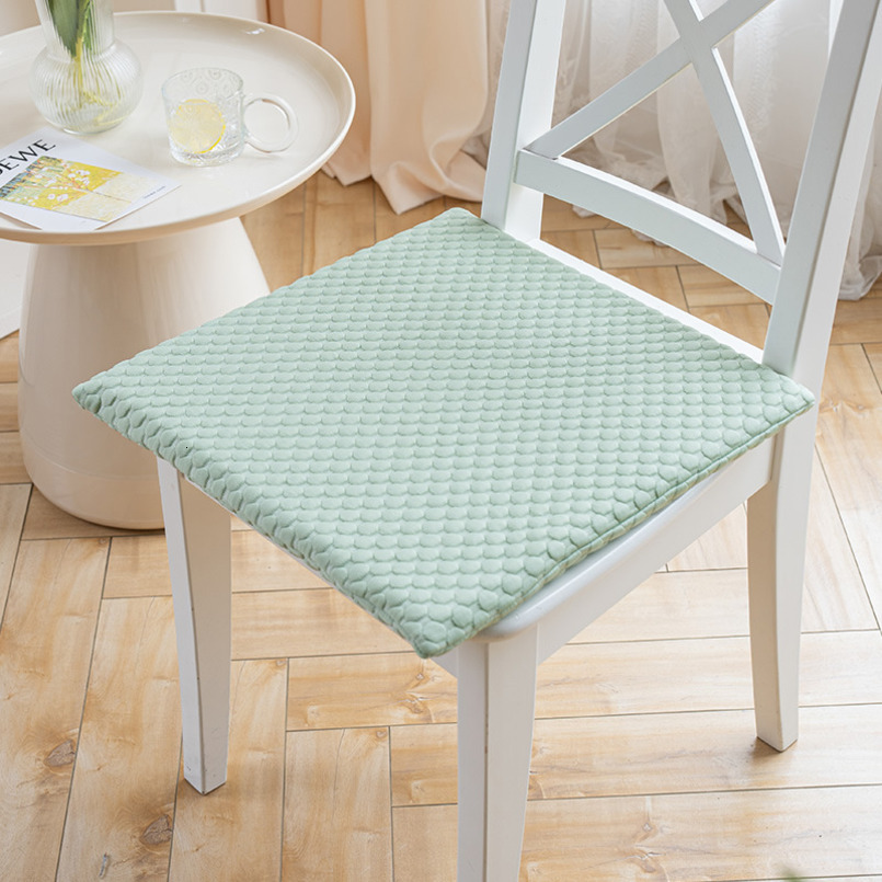 Summer Ice Bean Cool Office Long Sitting Soft Butt Chair Breathable Seat Student Worship Cushion