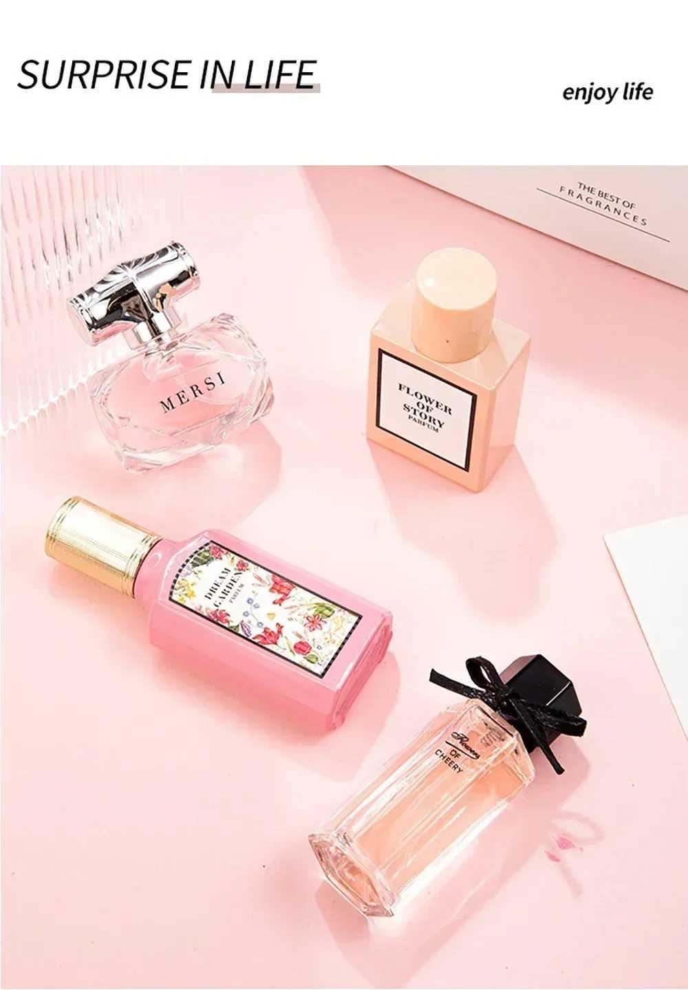 Floral Scent Gift Box 110ml Four Piece Set Women Fragrance Perfume Balminess Pheromone Eau De Parfum Floral Scent ToiletteXJ250619