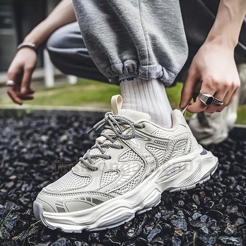 Mens sneakers Fashion Trend running shoes Platform trainers Street Style Versatile Casual Old Dad Shoe Outdoor non-slip Walking Jogging shoes