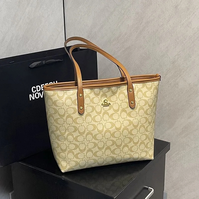 Tote Bag Designer Bag Fashion Handbag Beach Bag Luxury Bag Ladies Leather High Quality Classic Old Flower Large Capacity Underarm Commuter Shopping Ba