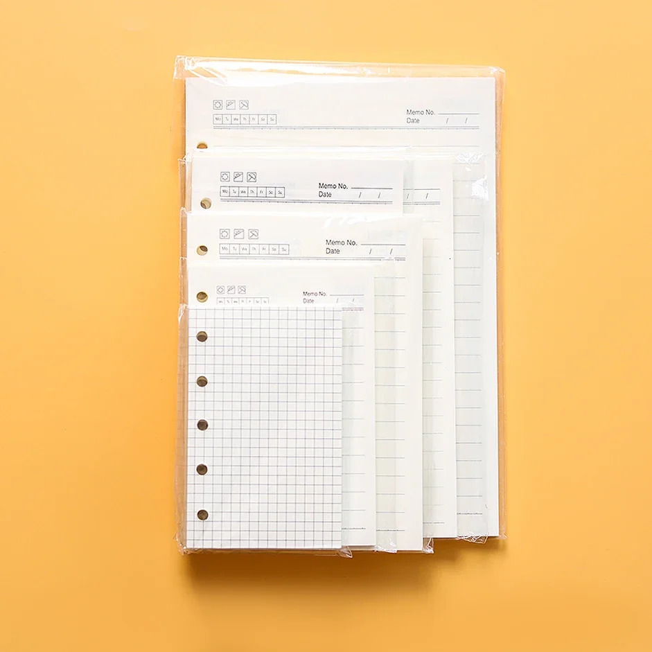 High Quality Ring Binder Notebook A5 Personal A6 A7 A8 Size Insert Refills Loose Leaf Spiral Diary Planner Inner Core 100g Paper 250618 - view 4