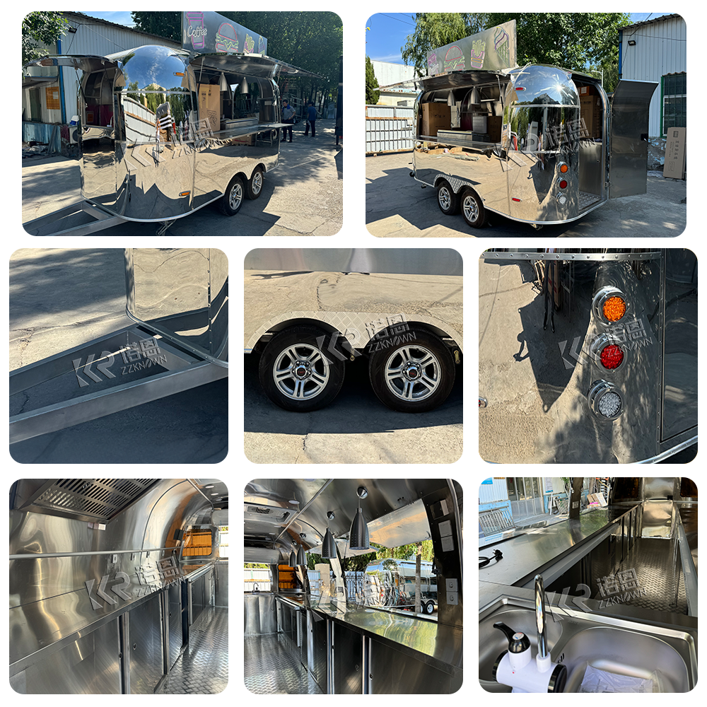 USA Standard Food Truck Beer Mobile Camping Truck BBQ Pizza Hot Dog Cart Concession Food Trailer With Fully Equipped