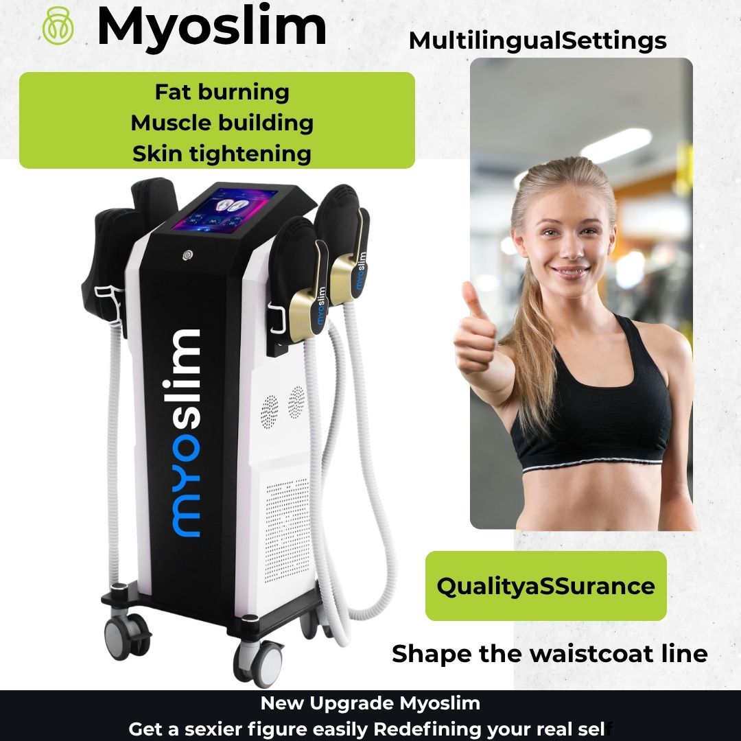 Myoslim Sculpt Machine RF EMS Body Sculpting Weight Loss Massager Electromagnetic Fat Slimming Muscle Stimulation Device