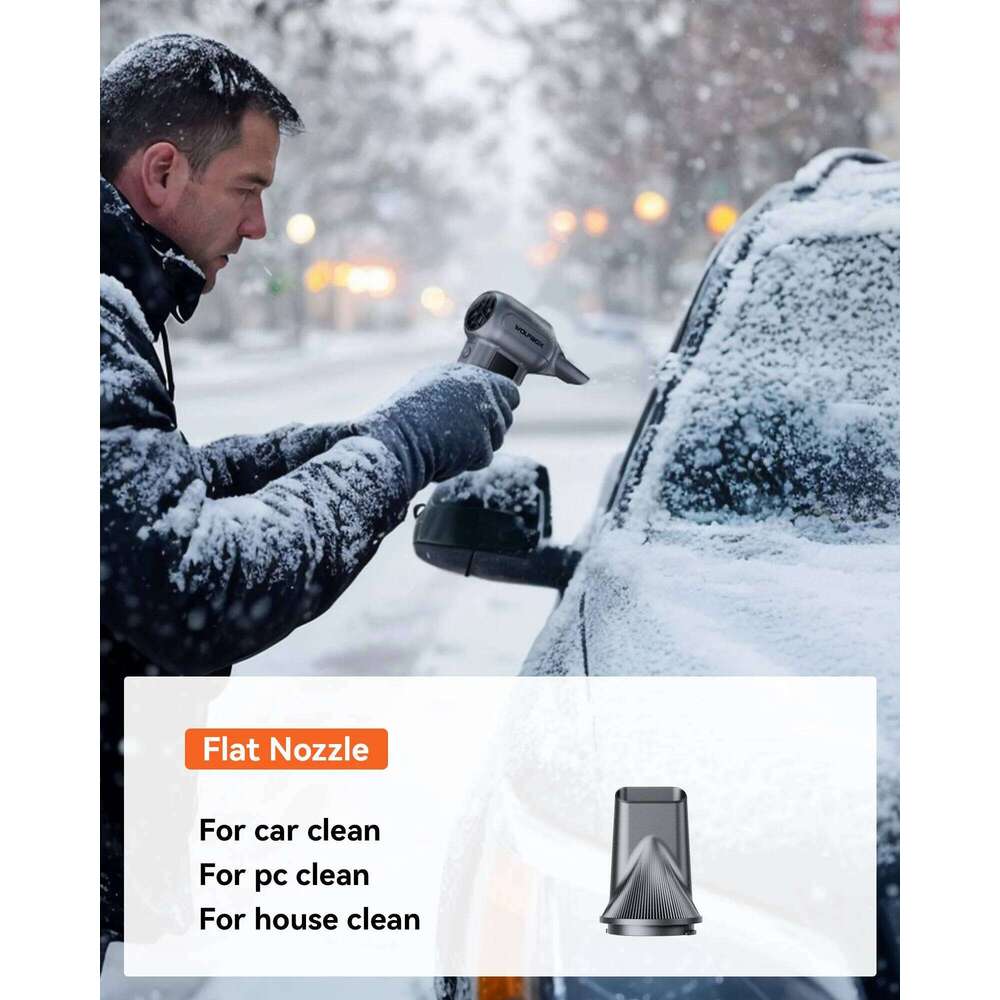 wolfbox mf100 electric duster air blower150000rpm super power rechargeable 3gear brushless motor for car pc home outdoor