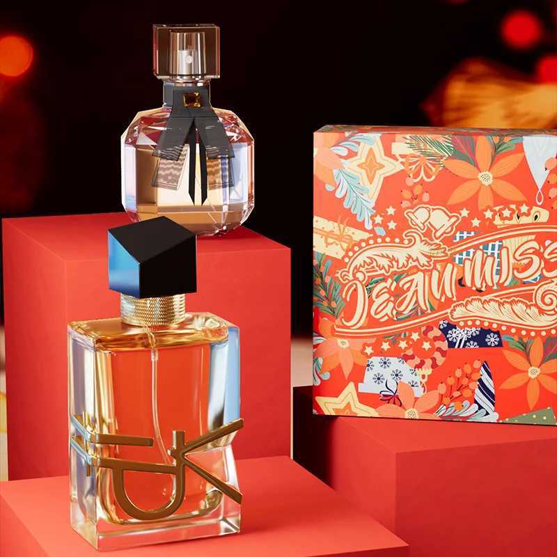2pcs/set Free Water Women Men Perfume Set Floral Scent Christmas Fragrance Set Long-lasting Paris Eau De Parfum with Gift BoxXJ250619