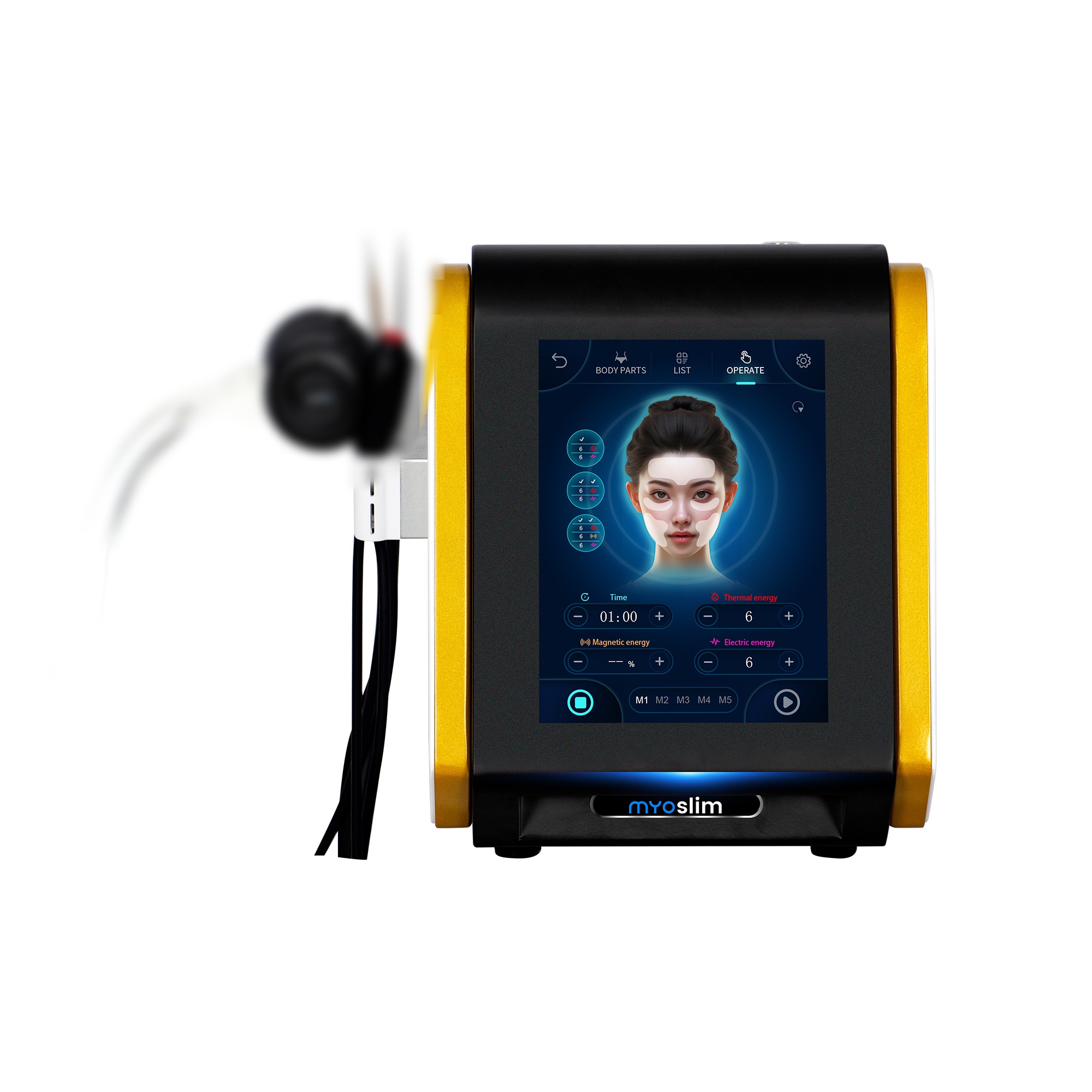 2025 New Portable wrinkle removal rf skin tightening myoslim face sculpting Beauty Salon machine