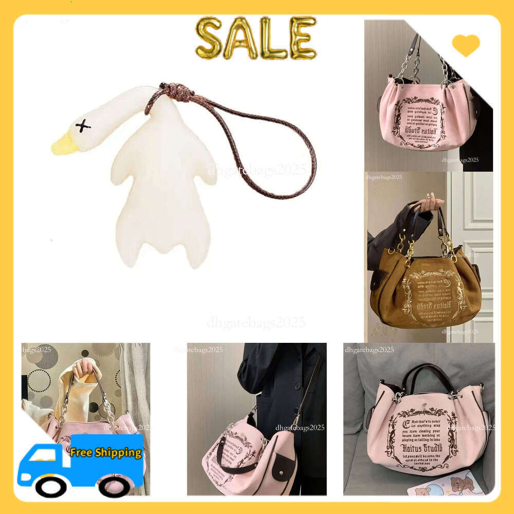 Top 1:1 version higher quality Designer Bag Y2k Vintage Retro Chic juicy bag Gothic Style Handbag For Women Embroidery Large Capacity Tote Bag Velour Crossbod