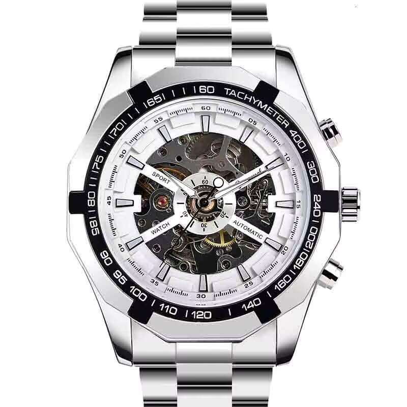DHgadgets High-Quality Men's Luxury Automatic Mechanical Watch Stainless Steel Case Luminous Waterproof Function 3 Bar Water Resistant Hands