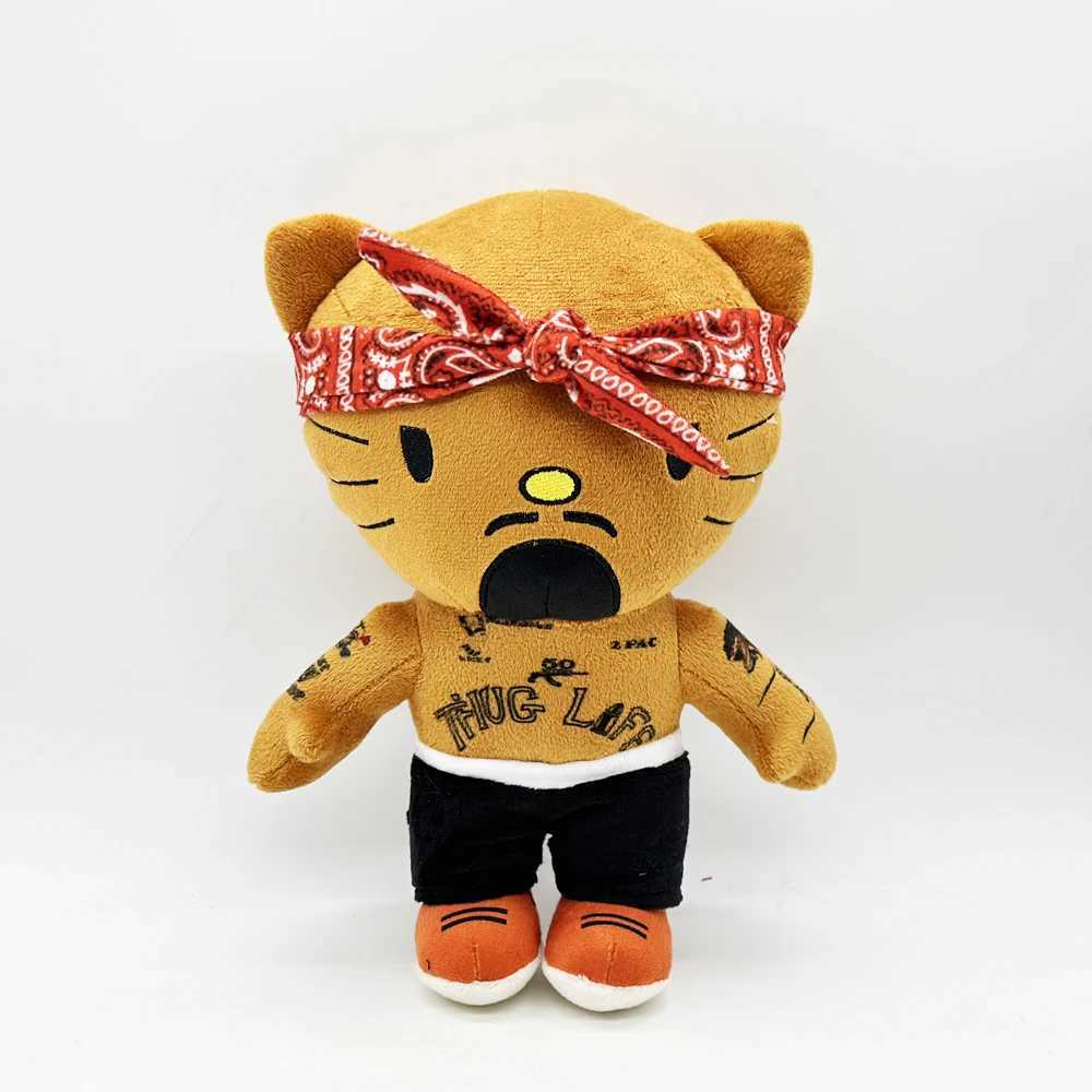 Sanrio New Hello Kitty Ken Carson Rapper Trippie Taylors Plush Toy Doll with Clothes Stuffed Soft Plush Toys Fans Collect Gifts w250624