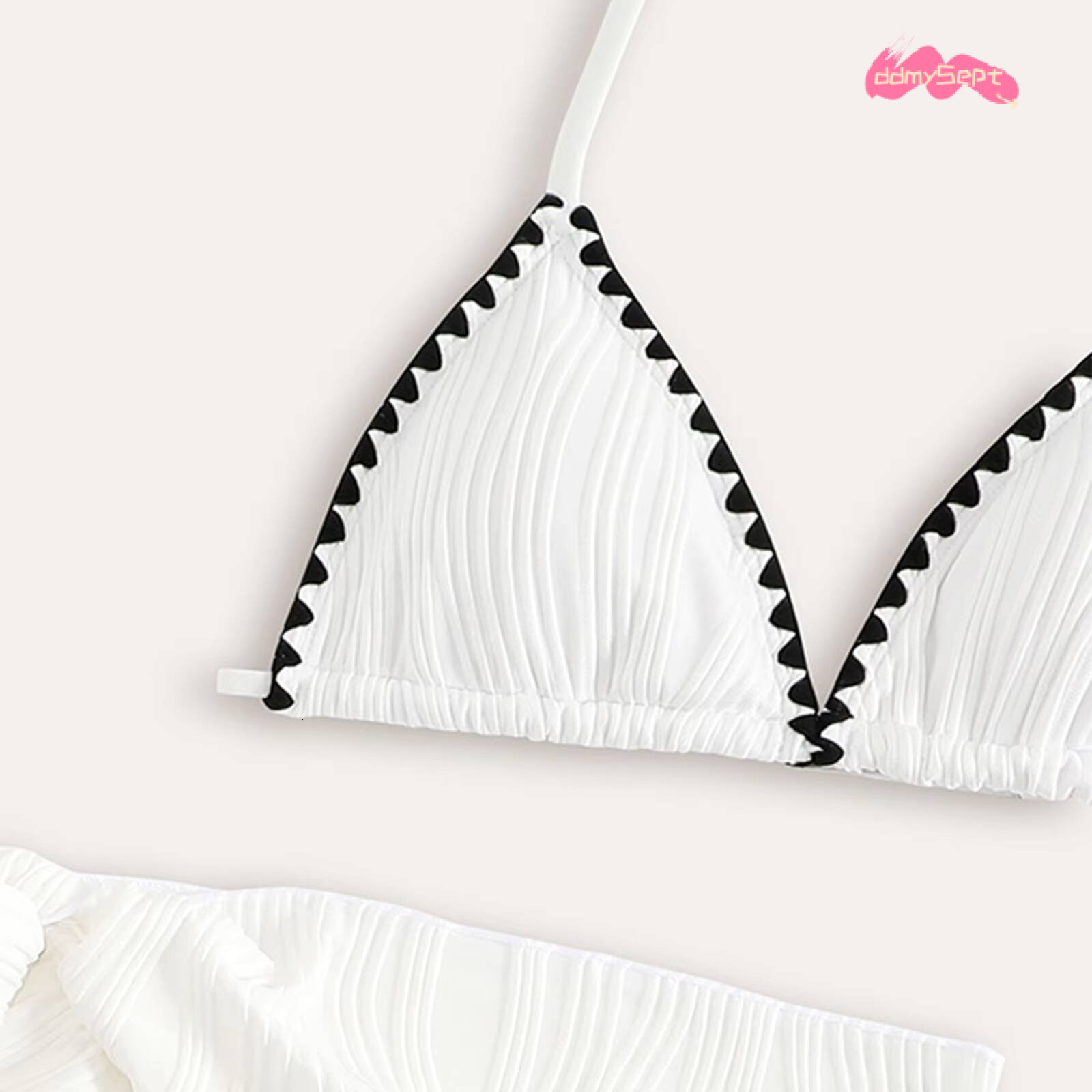 Teen Swimsuits Fashion Striped Cutout Tween 3 Piece Swimwear Kids Beach Bathing Suits Bikini Set Girls Swimsuit ddmysept