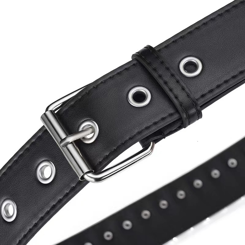 2025 Luxury Premium American Streetwear Belts Punk Bullet Stud Inlaid Metal Women's Trendy Y2K Statement Waistband Designer belts