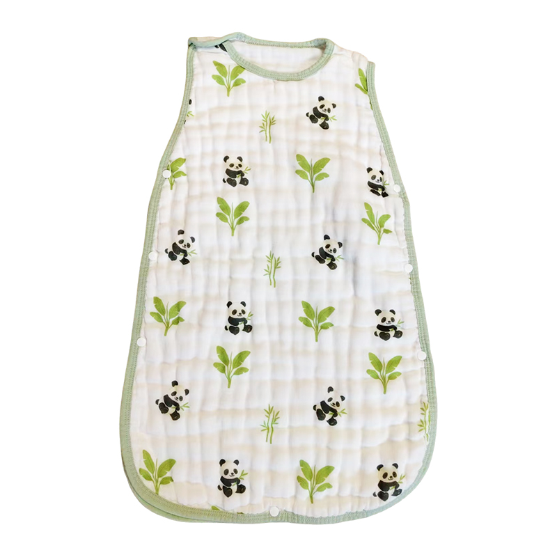 Sleeveless vest style pajamas, children's anti kick sleeping bag, baby sleeping bag, spring and summer thin bamboo cotton gauze 36*58