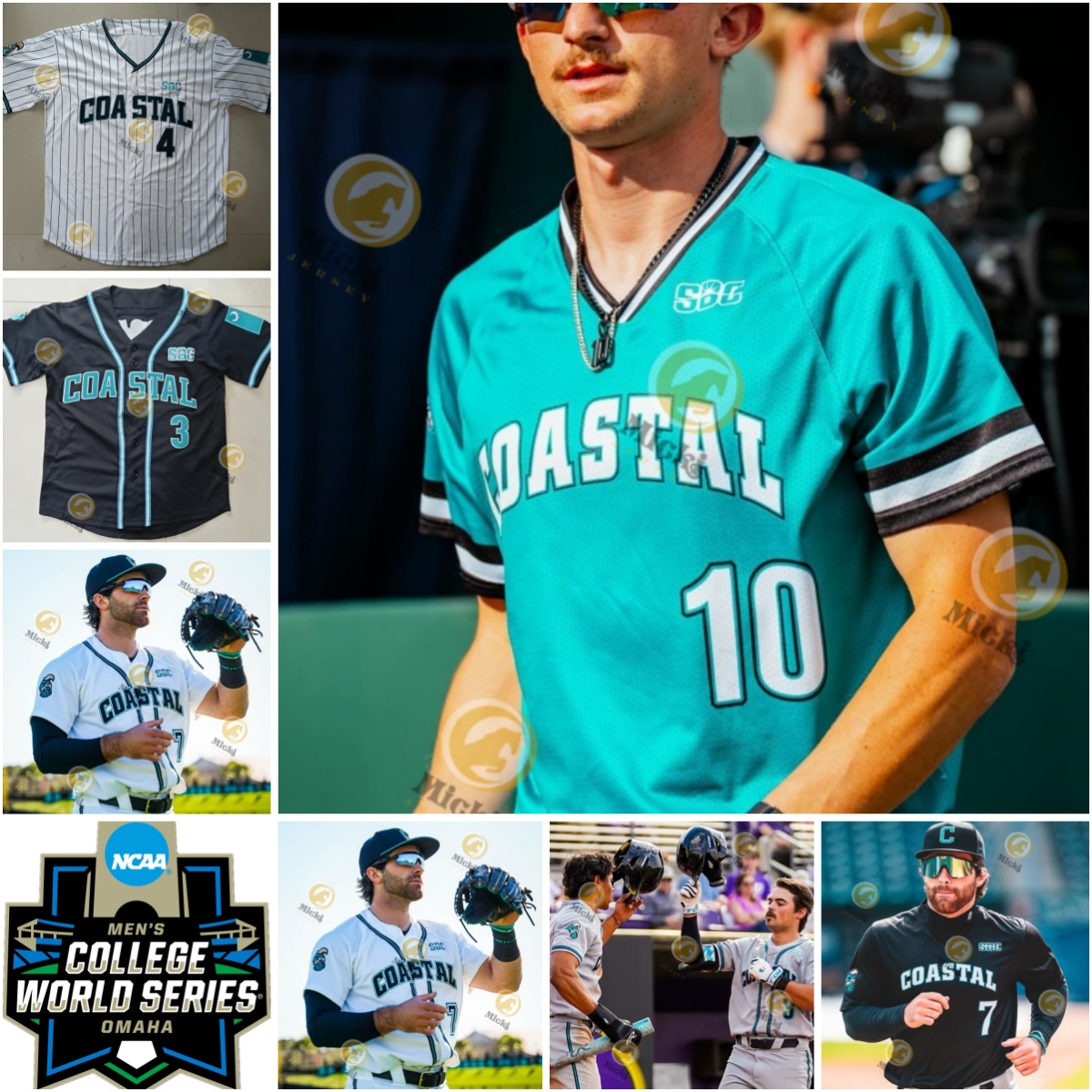 2025MCWS Blake Barthol Ty Dooley Coastal Carolina Baseball Jersey Zack Beach Custom Mens Tanner Garrison Dean Mihos Anthony Galason Chanticleers Jerseys Custom