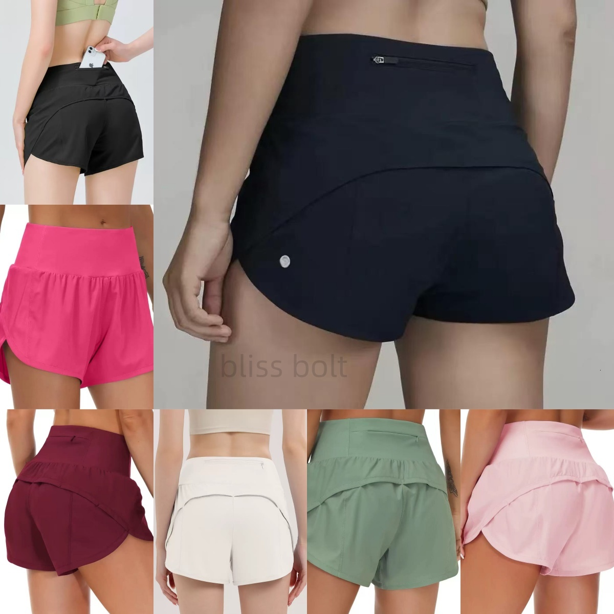 Quick Dry Womens Workout Shorts High Waist Jump Close Skin-Fitting Sportswear Shorts Breathable Lightweight Quick-Dry Yoga short Luluness lemonize shorts skirt