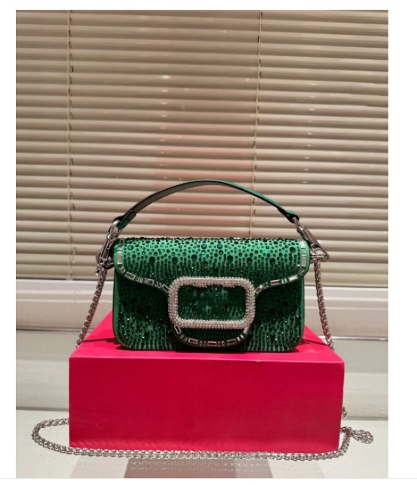 Full diamond inlaid Loco chain bags women Shopping Satchels Shoulder Bags handbags wallet briefcase leather crossbody messenger bags totes Luxury purse Boston Bag