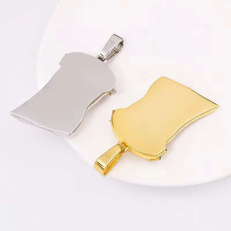 Wholesale New Design Iced Out Diamond Gra Certificate Hip Hop 925 Sterling Silver Moissanite Jesus Pendant for Men