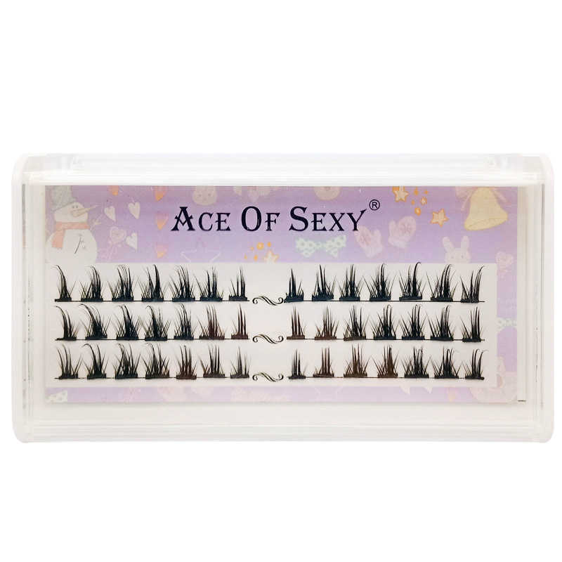 COS Manga Version Little Devil Segmental Self-Grafting False Eyelashes Natural Realistic Handmade Eyelashes 250615