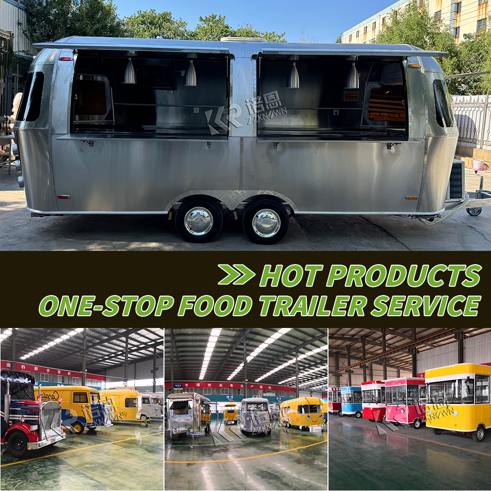 OEM Mobile Food Trucks Hotdog Cart Concession Cream Cream Kiosk Catering Trailer Australia Mobile Fast Food Cart Trailer avec Dot Vin